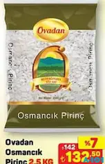 OVADAN OSMANCIK PİRİNÇ 2,5 KG OVADAN OSMANCIK PİRİNÇ 2,5 KG
